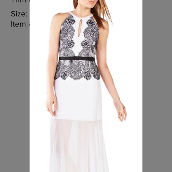 NWT Authentic BCBG Max Azria floor length gown 0 - Picture 4 of 7